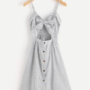 NEW! Grey and white sundress